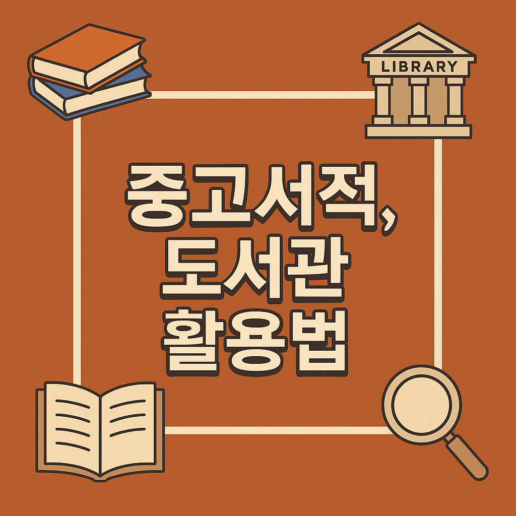 중고서적과 도서관 활용법, 알뜰 독서 생활의 지혜