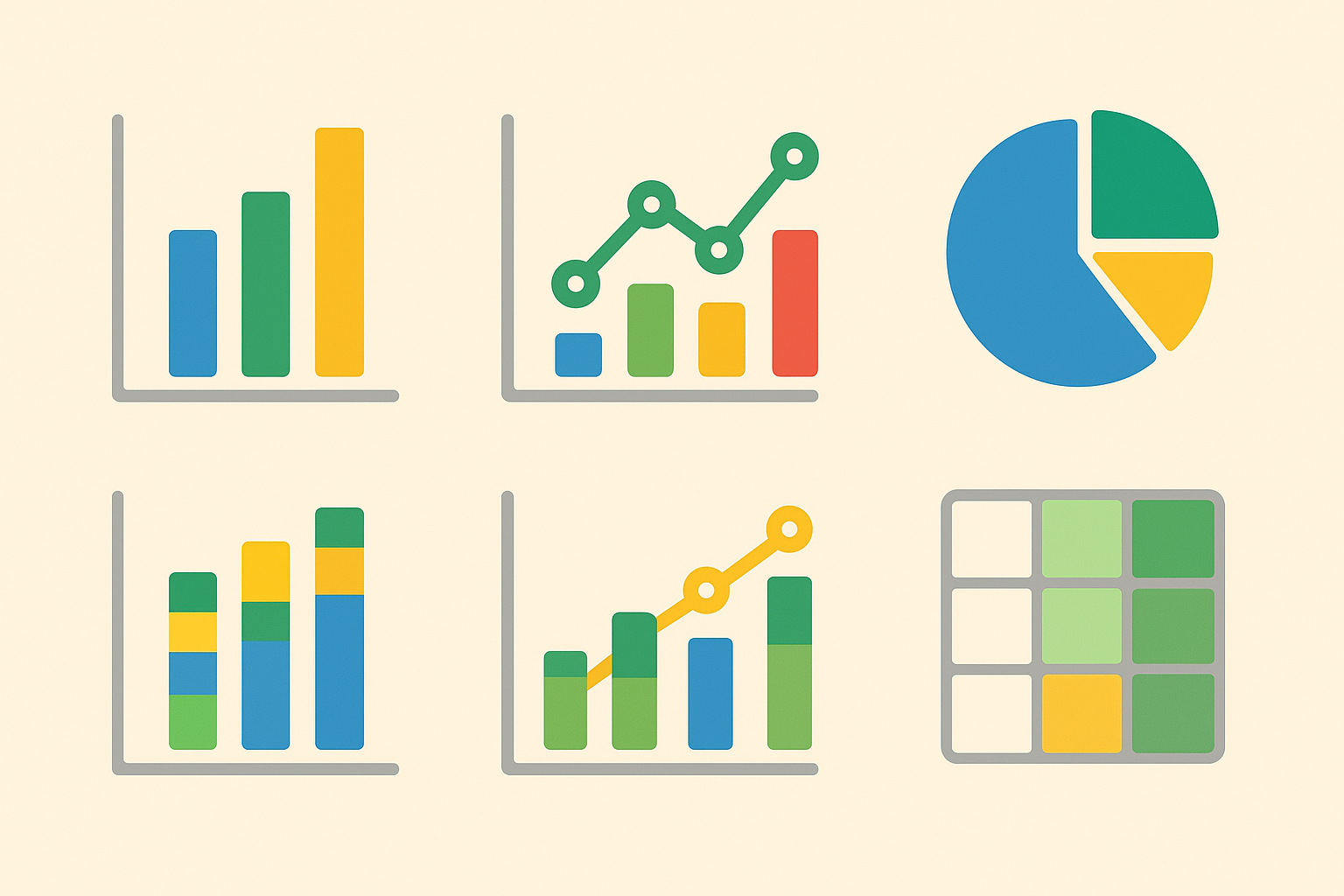 구글 시트 차트 6종 비교와 상황별 추천 사진