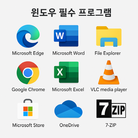 요즘 다 쓰는 윈도우 필수 프로그램에 관한 사진