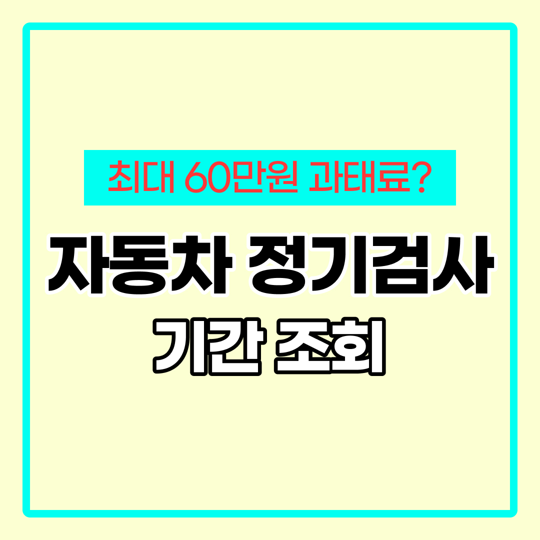 자동차 검사기간 조회