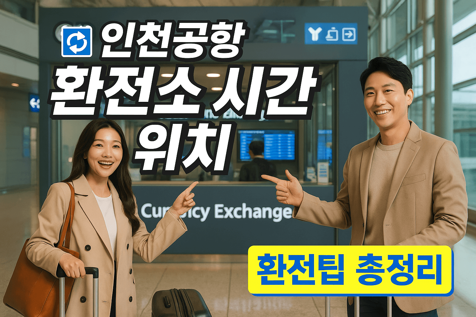 인천공항 환전소 시간 위치 환전팁 총정리