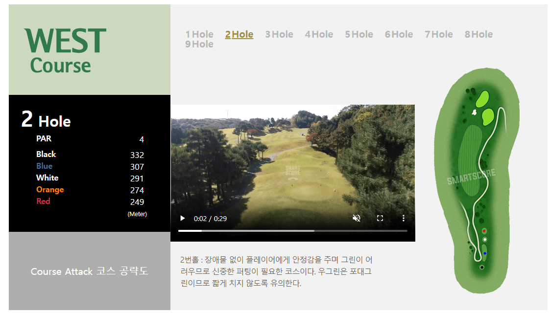 은화삼 CC 서코스 공략도 02