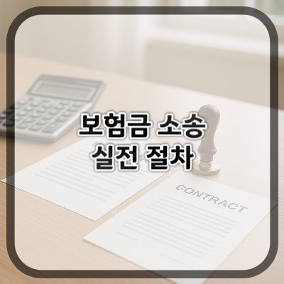보험금 소송 실전 절차