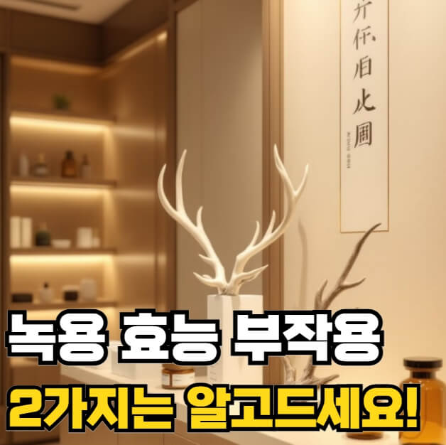 녹용 효능 부작용