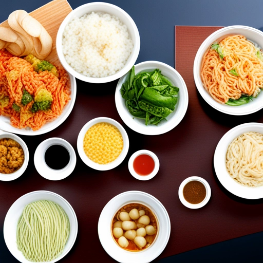 과식을 위한 음식