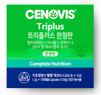 세노비스 트리플러스 멀티비타민, 100캡슐, 1개