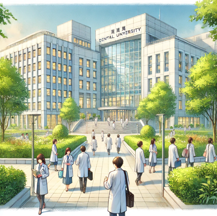 일본 치과 대학 캠퍼스 이미지