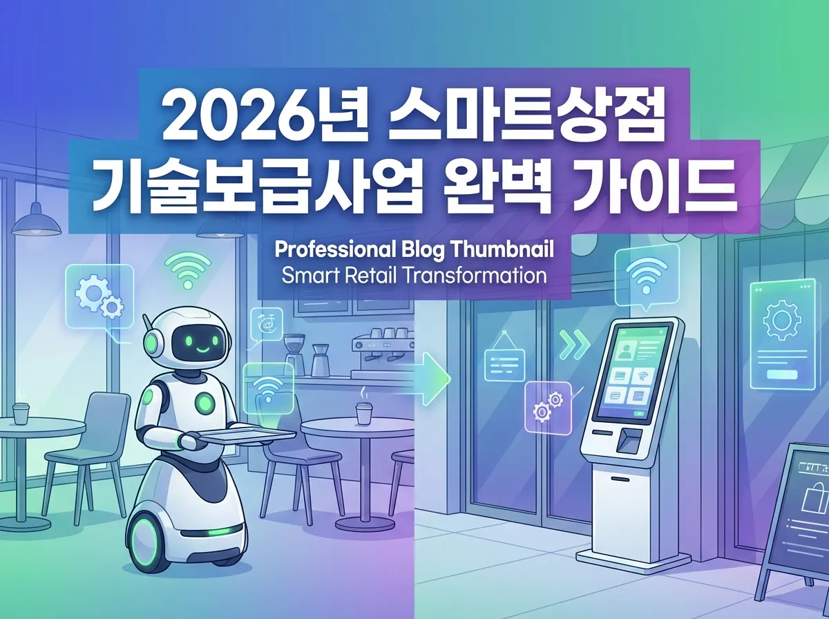 스마트상점 기술보급사업 키오스크 서빙로봇 지원 개요