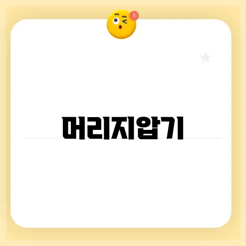 머리지압기