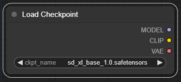 체크포인트 모델 선택 노드