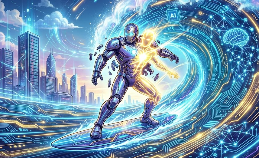 거대한 파도를 타는 피지컬 AI