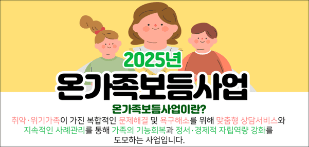 온가족 보듬사업(출처:한국건강가정진흥원)