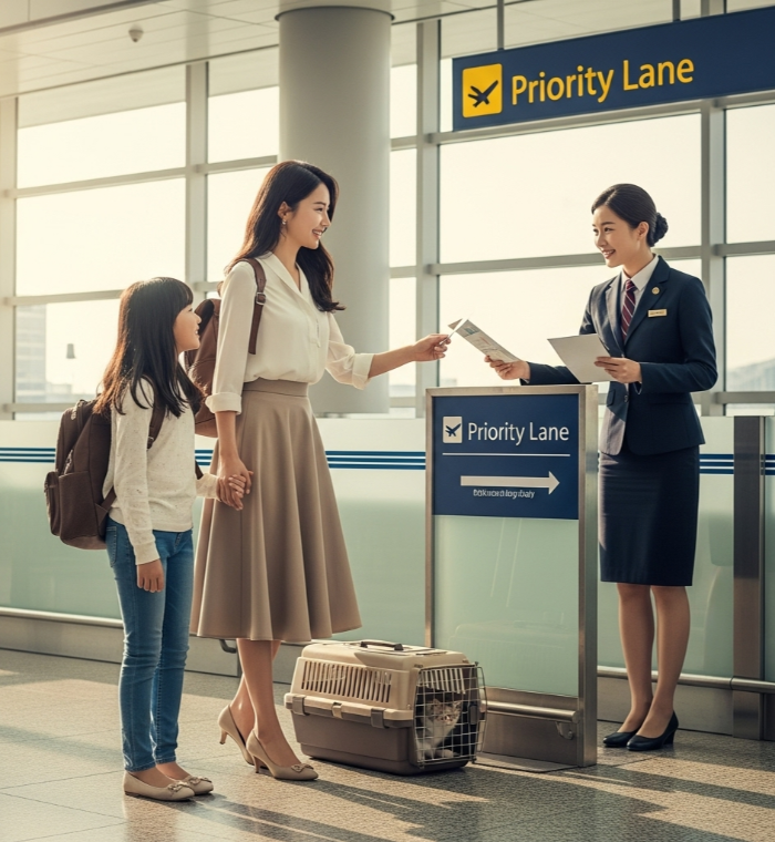 다자녀 가족 해외여행 필수! 공항 우선출국 서비스