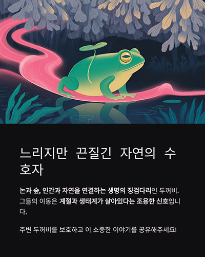 자연 생태계의 느리고 묵직한 수호자