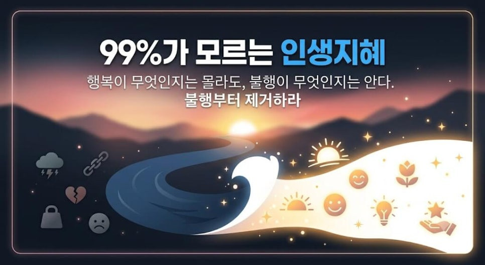불행부터 제거하라 이미지