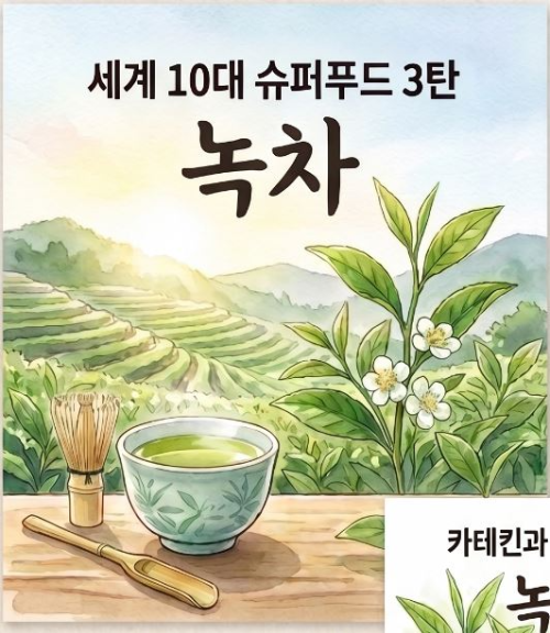 세계 10대 슈퍼푸드 3탄: 녹차 효능과 부작용, 카테킨 흡수율 높이는 법 정리