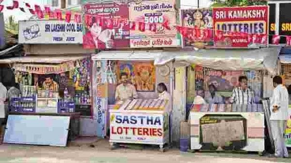 케랄라의 복권판매대 입니다.