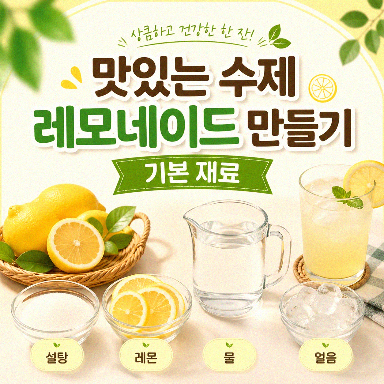 수제 레모네이드, 제대로 만들려면 뭘 준비해야 할까