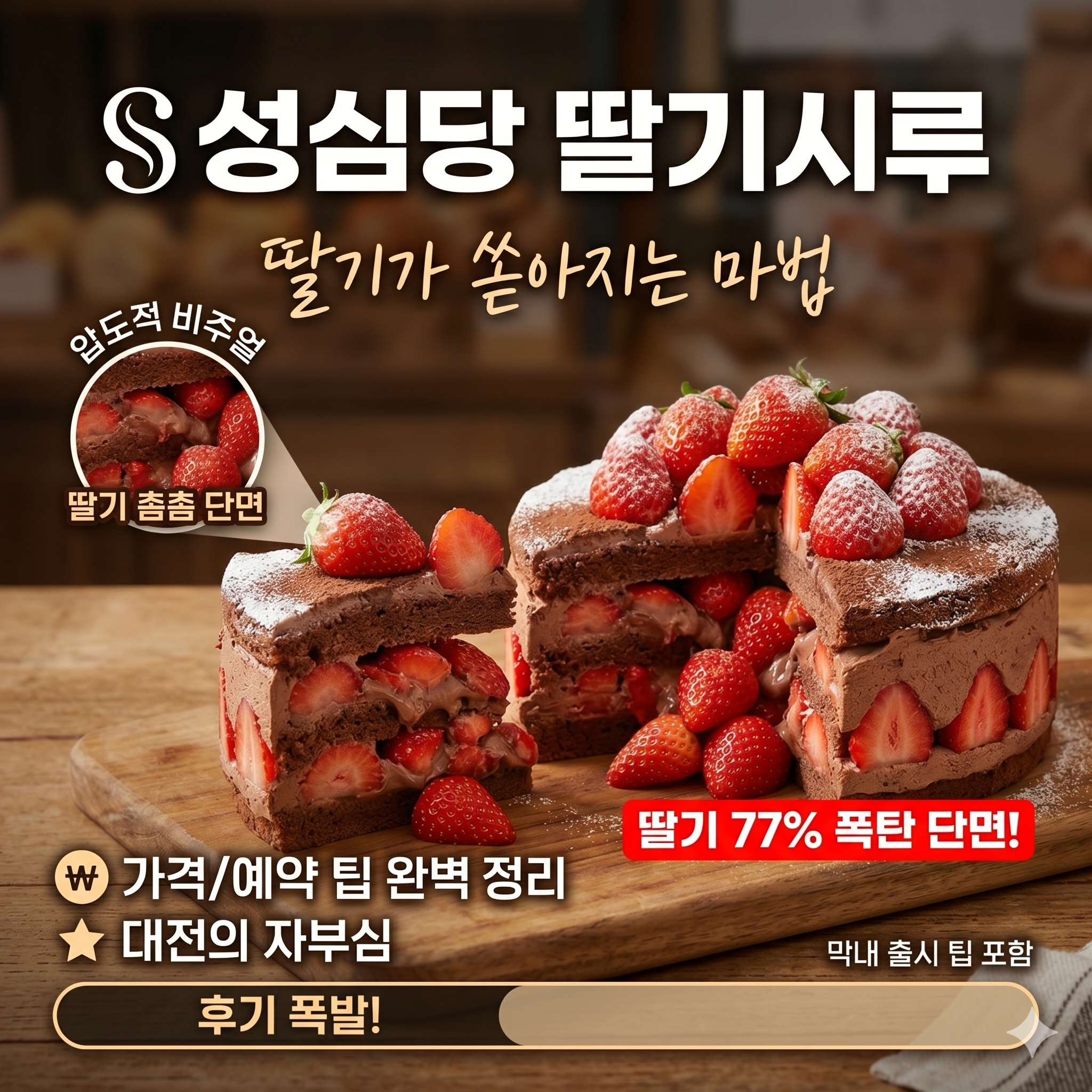 대전의 자부심, 성심당 딸기시루 무게만큼 묵직한 감동의 맛