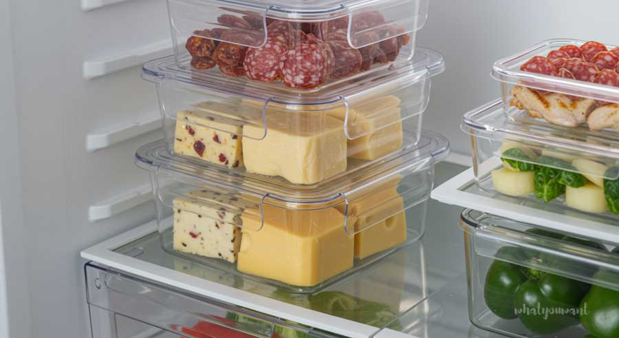 여름철 치즈 보관법, 밀폐용기나 전용 보관그릇 쓰기