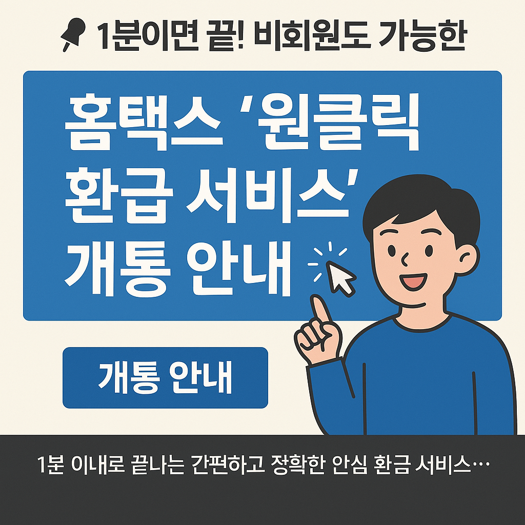 원클릭 환급 서비스