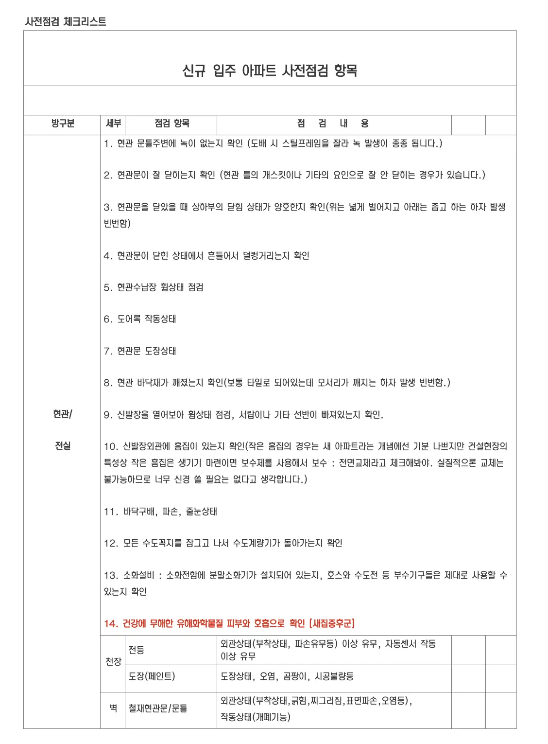 사전점검체크리스트-대표