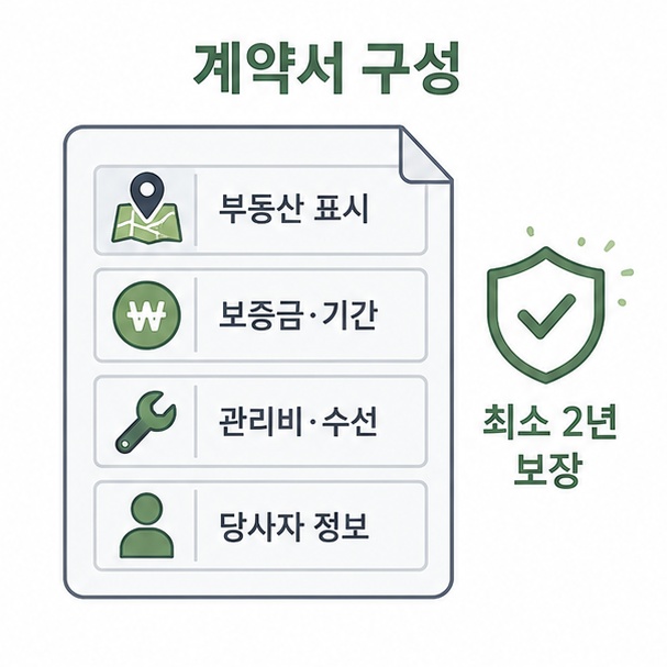 임대차 계약서 구성 항목 정리