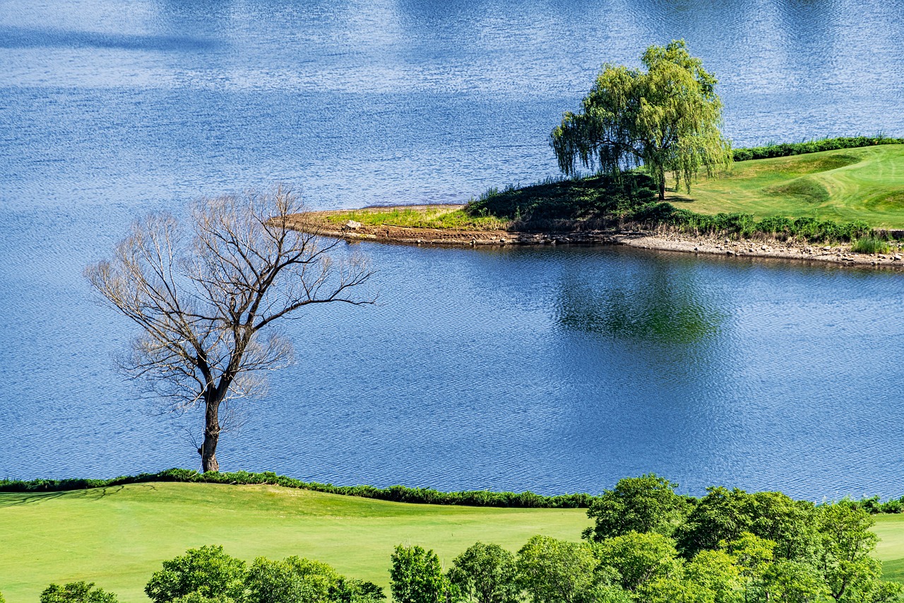 잔잔한 호숫가 관련 사진