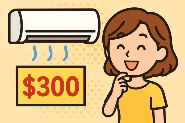 에어컨 가격 일러스트