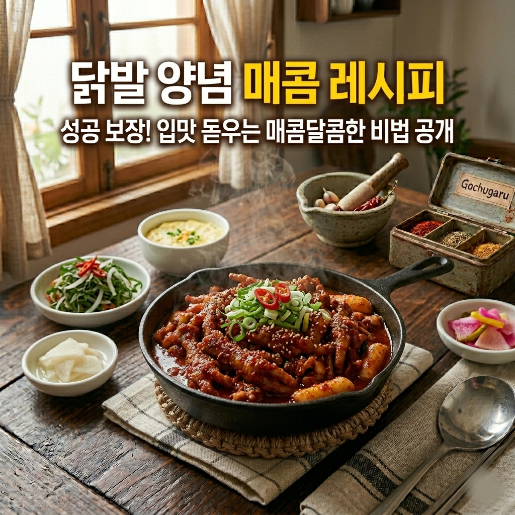 닭발 양념 매콤 레시피