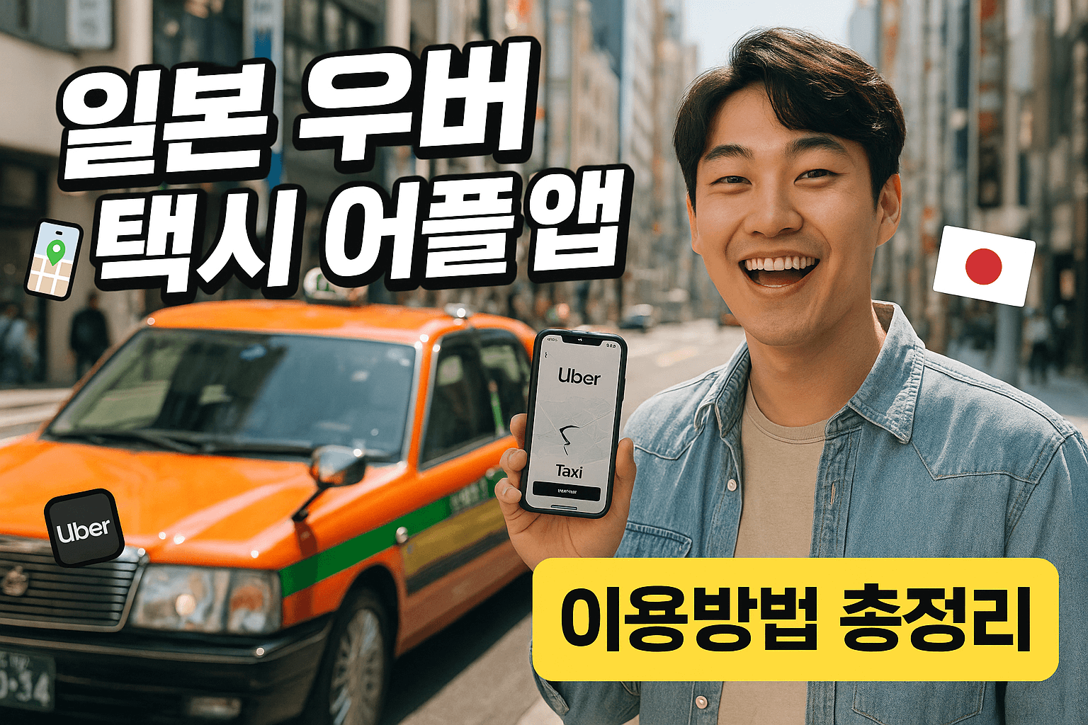 일본 우버 택시 어플 앱 이용방법 총정리