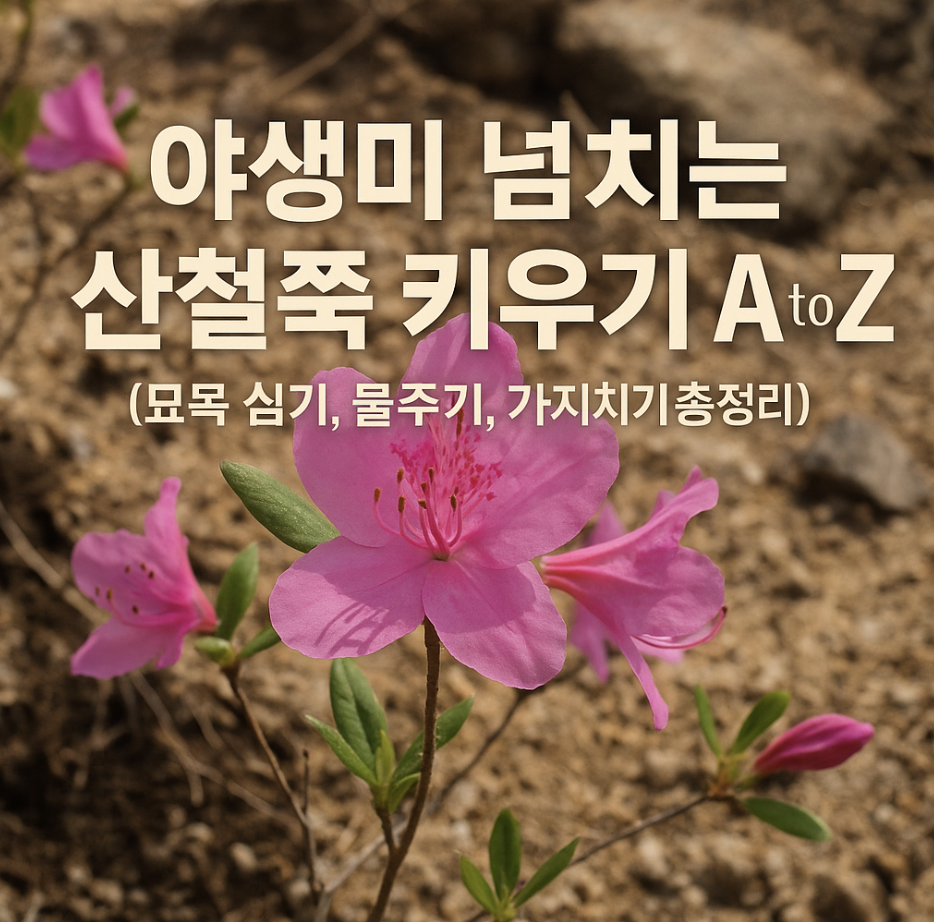야생미 넘치는 산철쭉 키우기 A to Z (묘목 심기, 물주기, 가지치기 총정리)