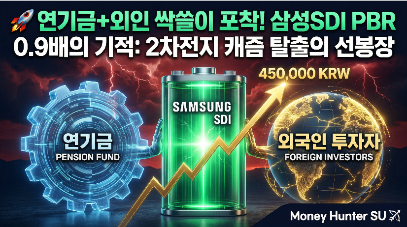 연기금 외국인 삼성SDI 동시 집중 매수 수급 신호 2차전지 캐즘 탈출 저점 매수 2026년 4월