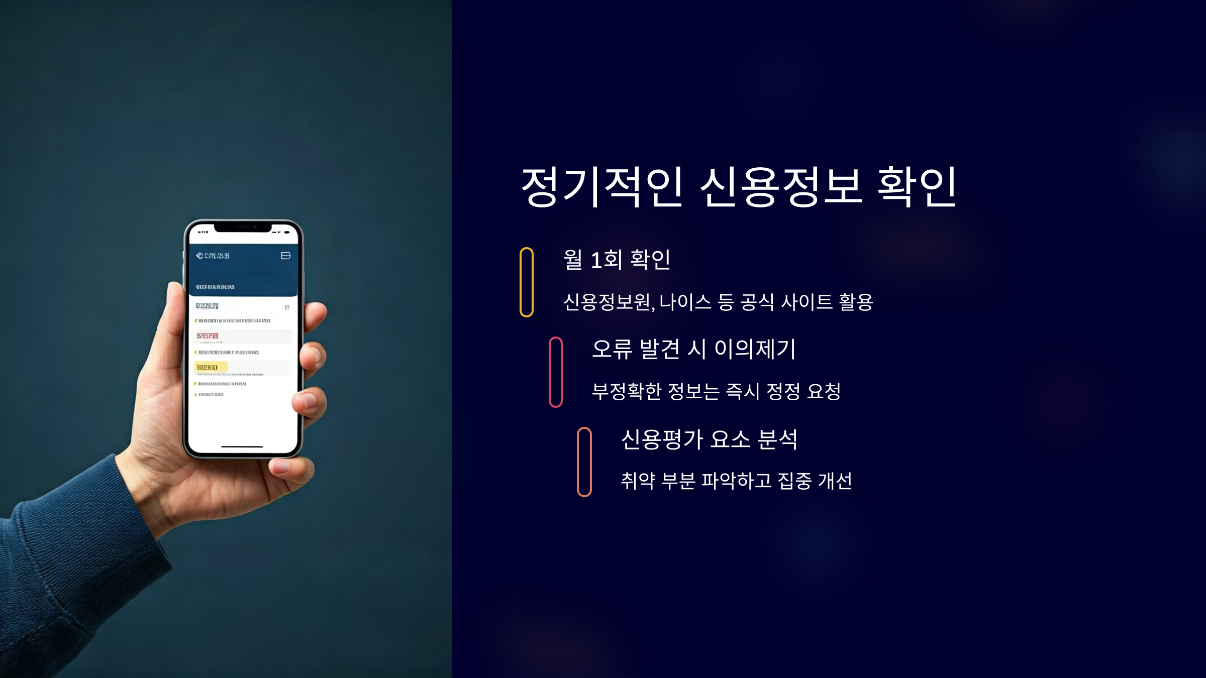 신용점수 정기적인 신용정보