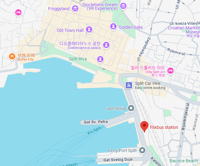 스플리트에서 두브로브니크