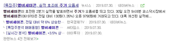 엘비세미콘 주가
