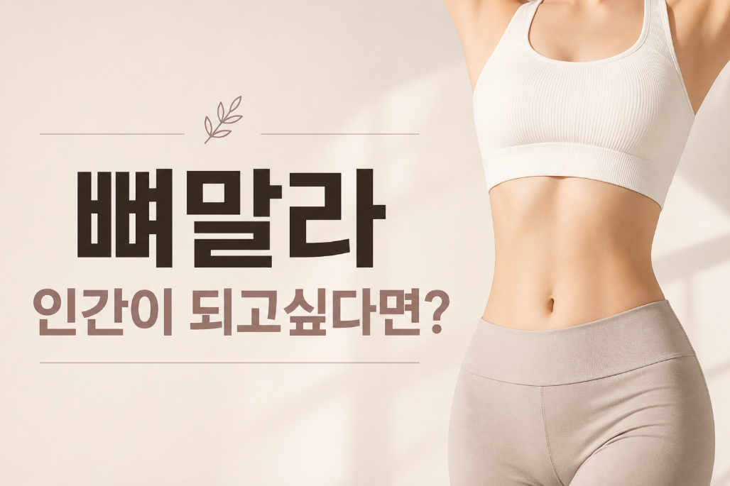 마른 몸매 인간이 되고 싶다면?