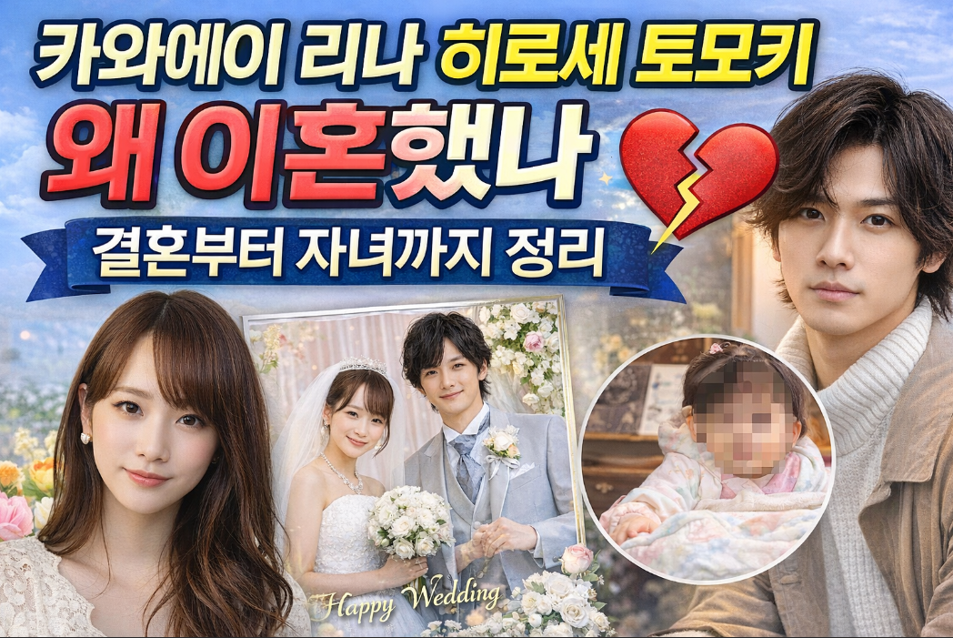 카와에이 리나&middot;히로세 토모키 이혼 이유, 3분 완벽 정리