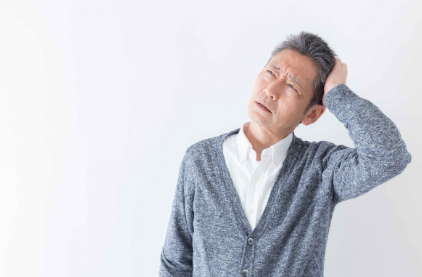 머리가 아픈 남자