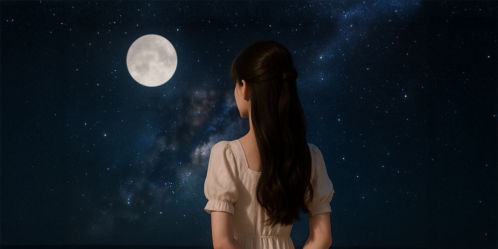 꿈에서 달맞이 하는 여자