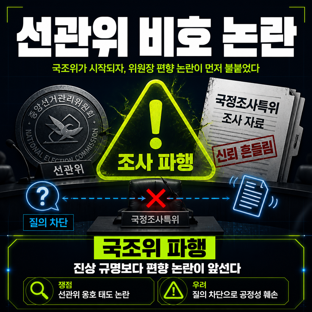 선관위 비호 논란