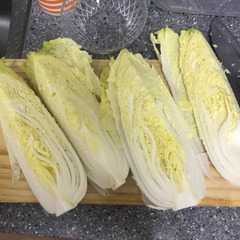 김장김치 양념 담그기