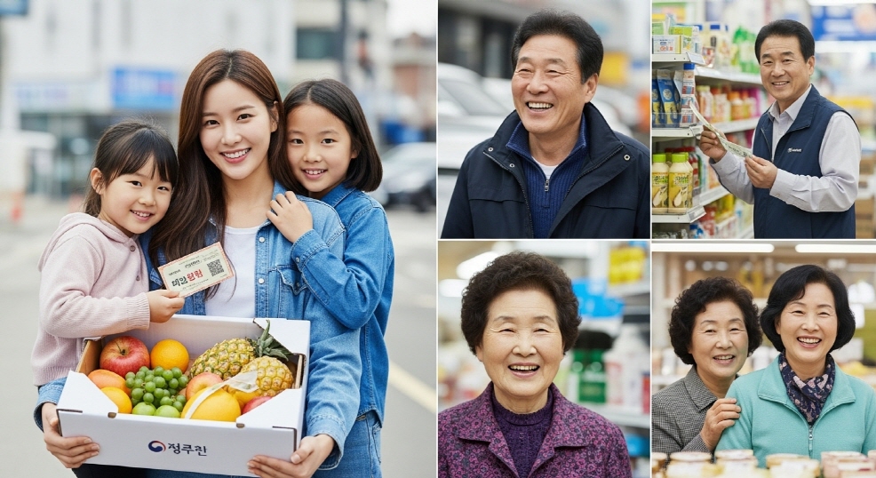 신청한 사람들의 만족 표정 클로즈업 모음