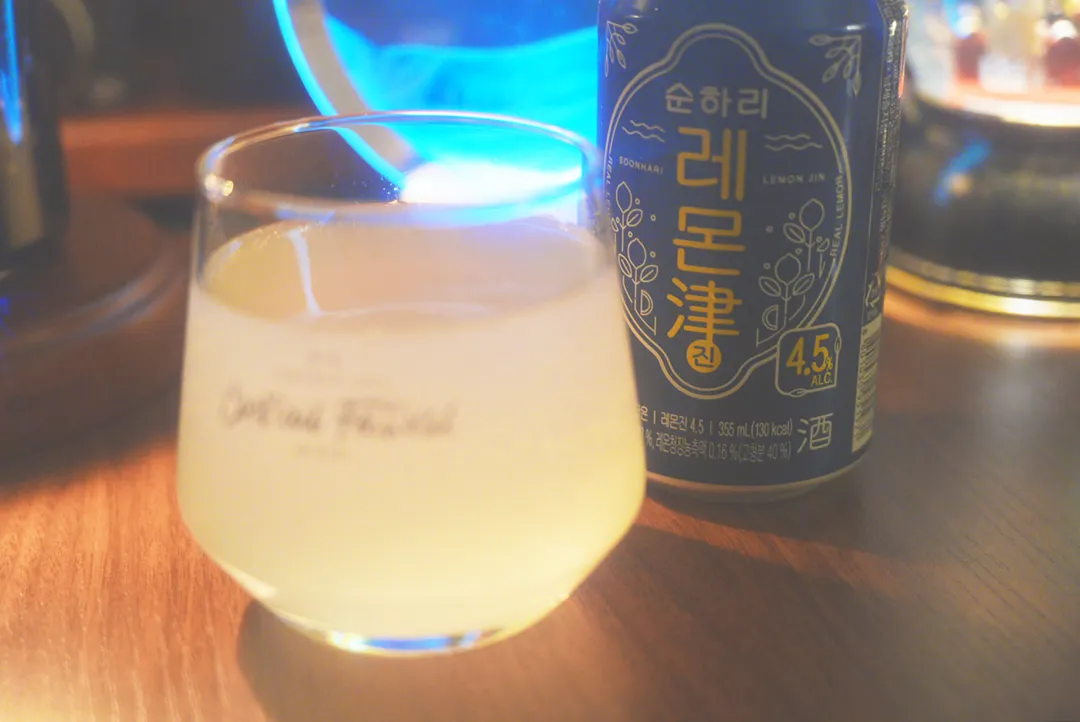 순하리 레몬진 4.5% 시음 후기 시음후기 탄산감 단맛 신맛 레몬맛
