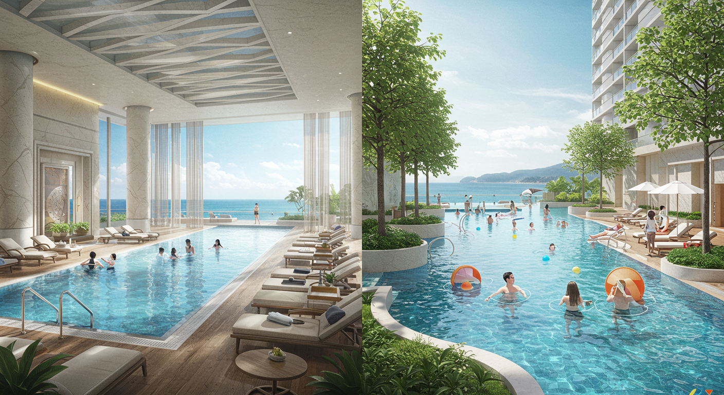 부산 호텔 키즈풀 파라다이스와 아난티