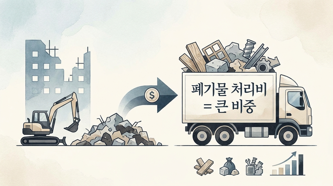 폐기물 처리비 고려 필수