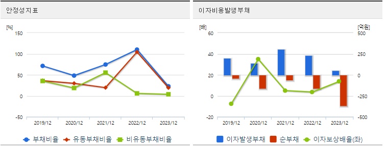 네오셈 주가 안정성