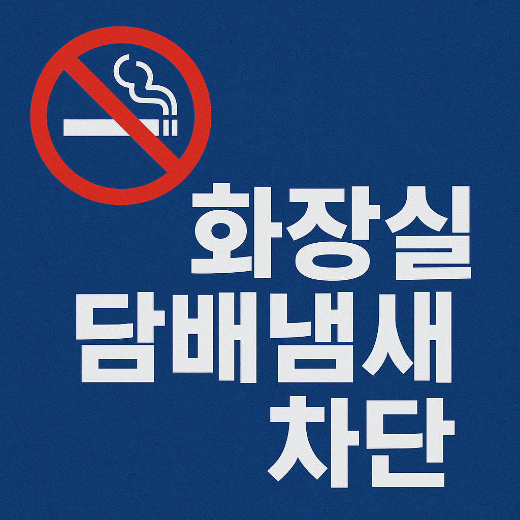 화장실 담배냄새 차단