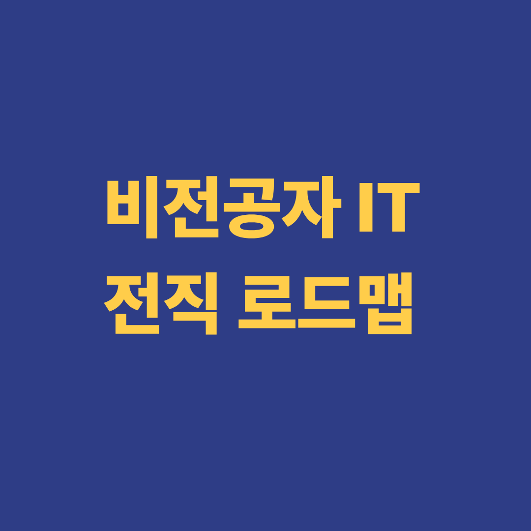비전공자 IT 전직 로드맵 이미지