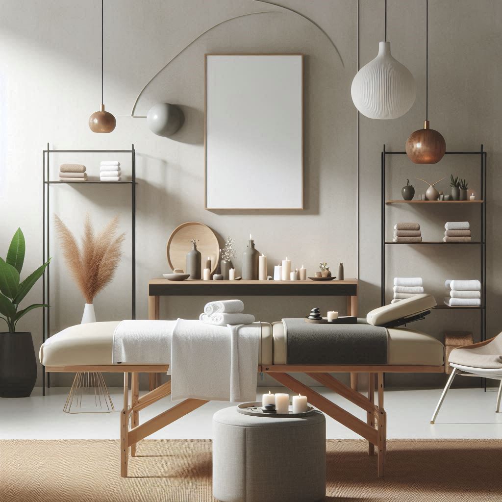 피부,체형관리 샵 배경